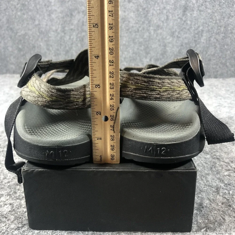 Chaco Flip Sandals Mens 12‎ Taupe Adjustable Thong Hiking Outdoor Comfort
